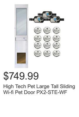 Costco High tech pet large tall sliding wi-fi pet door px2-ste-wf offer