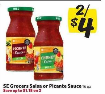 Winn Dixie Se grocers salsa or picante sauce offer