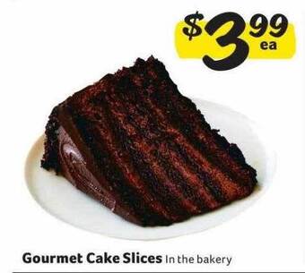 Winn Dixie Gourmet cake slices offer