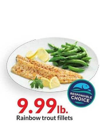 Hy-Vee Rainbow trout fillets offer