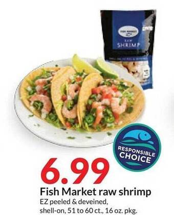 Hy-Vee Fish market raw shrimp offer