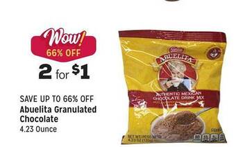 Grocery Outlet Abuelita granulated chocolate offer