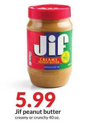 Hy-Vee Jif peanut butter offer