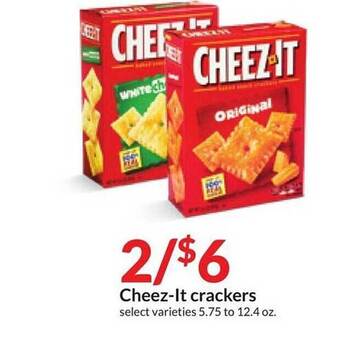 Hy-Vee Cheez-it crackers offer