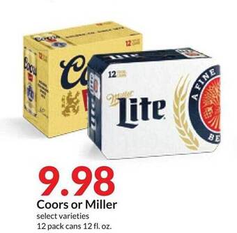 Hy-Vee Coors or miller offer