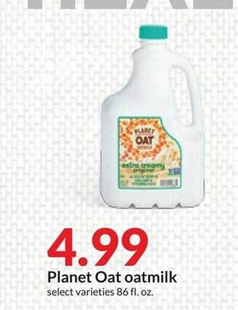 Hy-Vee Planet oat oatmilk offer