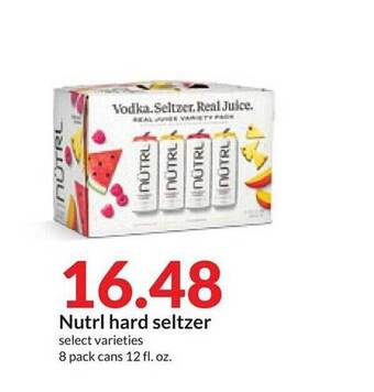Hy-Vee Nutrl hard seltzer offer