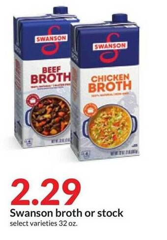 Hy-Vee Swanson broth or stock offer
