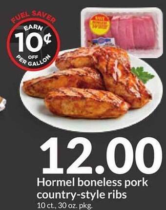 Hy-Vee Hormel boneless pork country-style ribs offer