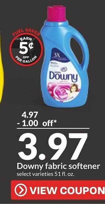 Hy-Vee Downy fabric softener offer