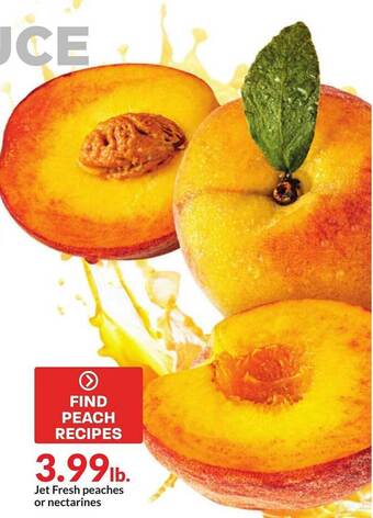 Hy-Vee Jet fresh peaches or nectarines offer
