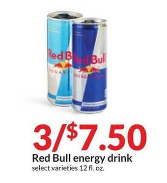 Hy-Vee Red bull energy drink offer