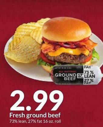 Hy-Vee Fresh ground beef offer