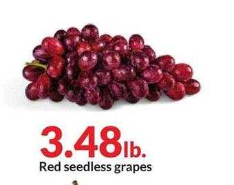 Hy-Vee Red seedless grapes offer