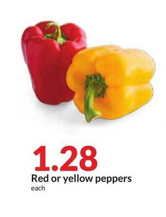 Hy-Vee Red or yellow peppers offer