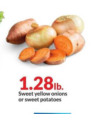 Hy-Vee Sweet yellow onions or sweet potatoes offer