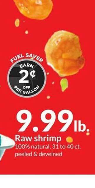 Hy-Vee Raw shrimp offer