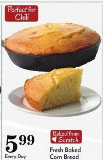 Pavilions Fresh baked corn bread offer