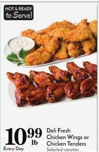 Pavilions Deli fresh chicken wings or chicken tenders offer