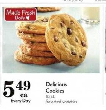 Pavilions Delicious cookies offer