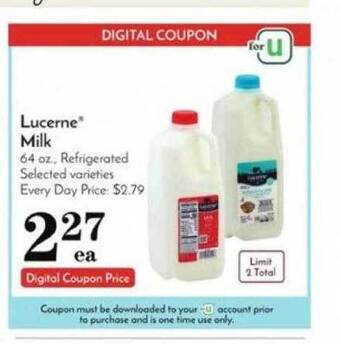 Pavilions Lucerne milk offer