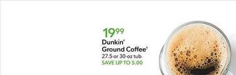 Publix Dunkin' ground coffee offer