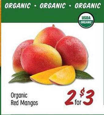 Sprouts Farmers Market Organic red mangos offer