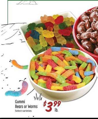 Sprouts Farmers Market Gummi bears or worms offer