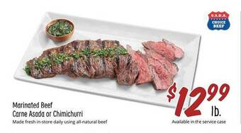 Sprouts Farmers Market Marinated beef carne asada or chimichurri offer