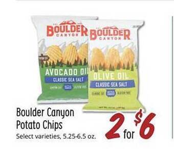 Sprouts Farmers Market Boulder canyon potato chips offer
