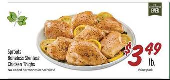 Sprouts Farmers Market Sprouts boneless skinless chicken thighs offer