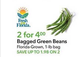 Publix Bagged green beans offer