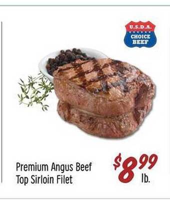 Sprouts Farmers Market Premium angus beef top sirloin filet offer