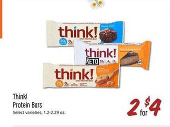 Sprouts Farmers Market Think! protein bars offer
