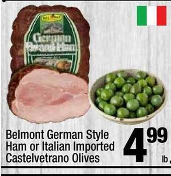 Super King Markets Belmont german style ham or italian imported castelvetrano olives offer