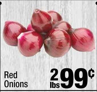 Super King Markets Red onions offer