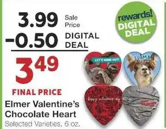 Elmer valentine's chocolate heart