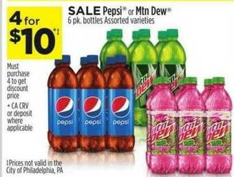 Dollar General Sale Pepsi® Or Mtn Dew® offer