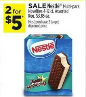 Dollar General Sale Nestlé® Multi-Pack Novelties 4-12 Ct. Assorted offer