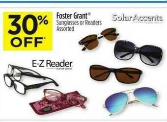 Dollar General Foster Grant® Sunglasses Or Readers 30% Off offer