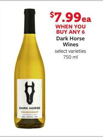 Fareway Dark Horse Wines 750 Ml offer