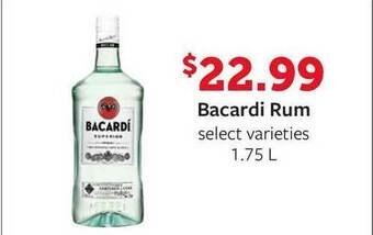 Fareway Bacardi Rum 1.75 L offer