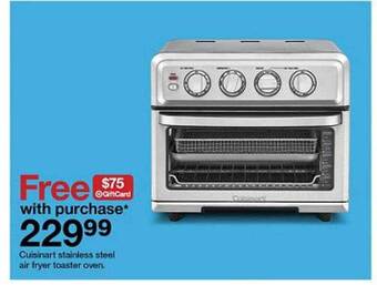 Target Cuisinart stainless steel air fryer toaster oven offer