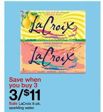 Target Lacroix sparkling water offer
