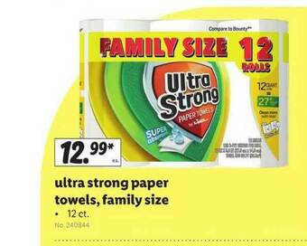 Lidl Ultra Strong Paper Towels Family Size offer