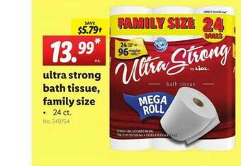 Lidl Ultra Strong Bath Tissue Family Size offer