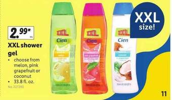 Lidl Xxl Shower Gel offer