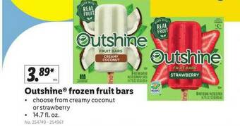 Lidl Outshine Frozen Fruit Bars offer