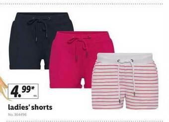 Lidl Ladie's Shorts offer