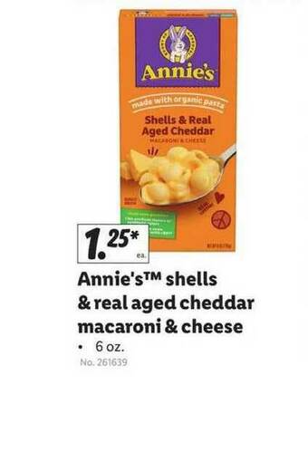 Annie's Shells & Real Aged Cheddar Macaroni & Cheese